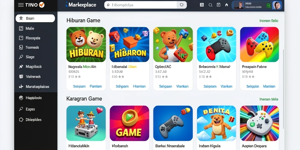 Screenshot menunjukkan grafis menawan dari dunia permainan.