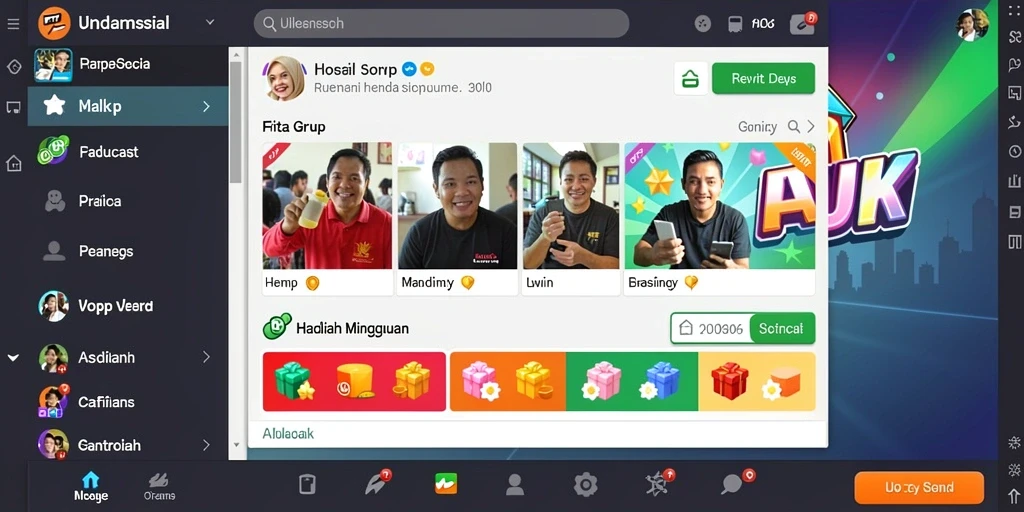 Tampilan antarmuka yang bersih dan menarik.