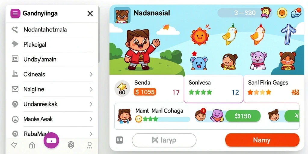 Tampilan awal yang menarik dan intuitif.