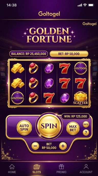 Galeri pratinjau visual goltogel build APK resmi terbaru